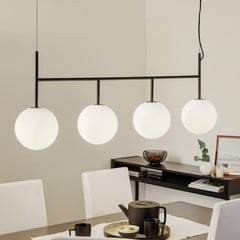 Audo TR Bulb colgante LED 4 luces negro/mate