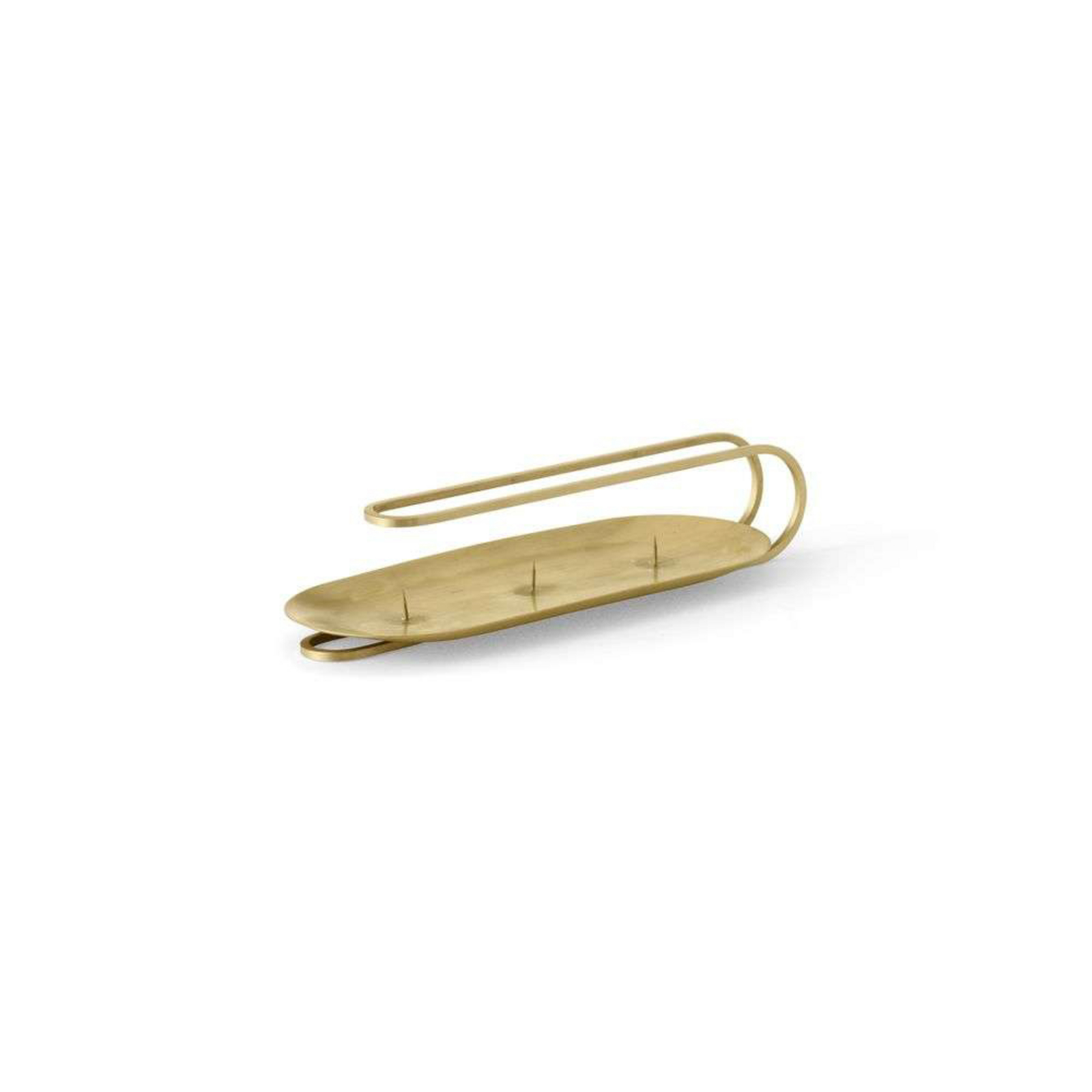 Clip Suport pentru Lumânări Masă 3-Arm H5 Brass - Audo Copenhagen