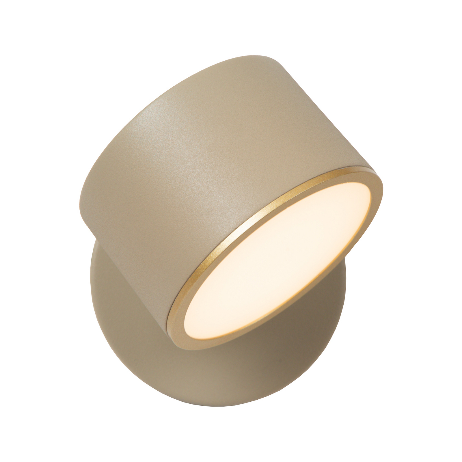 Candeeiro de parede LED Gian, cinza-escuro, largura 11 cm, metal