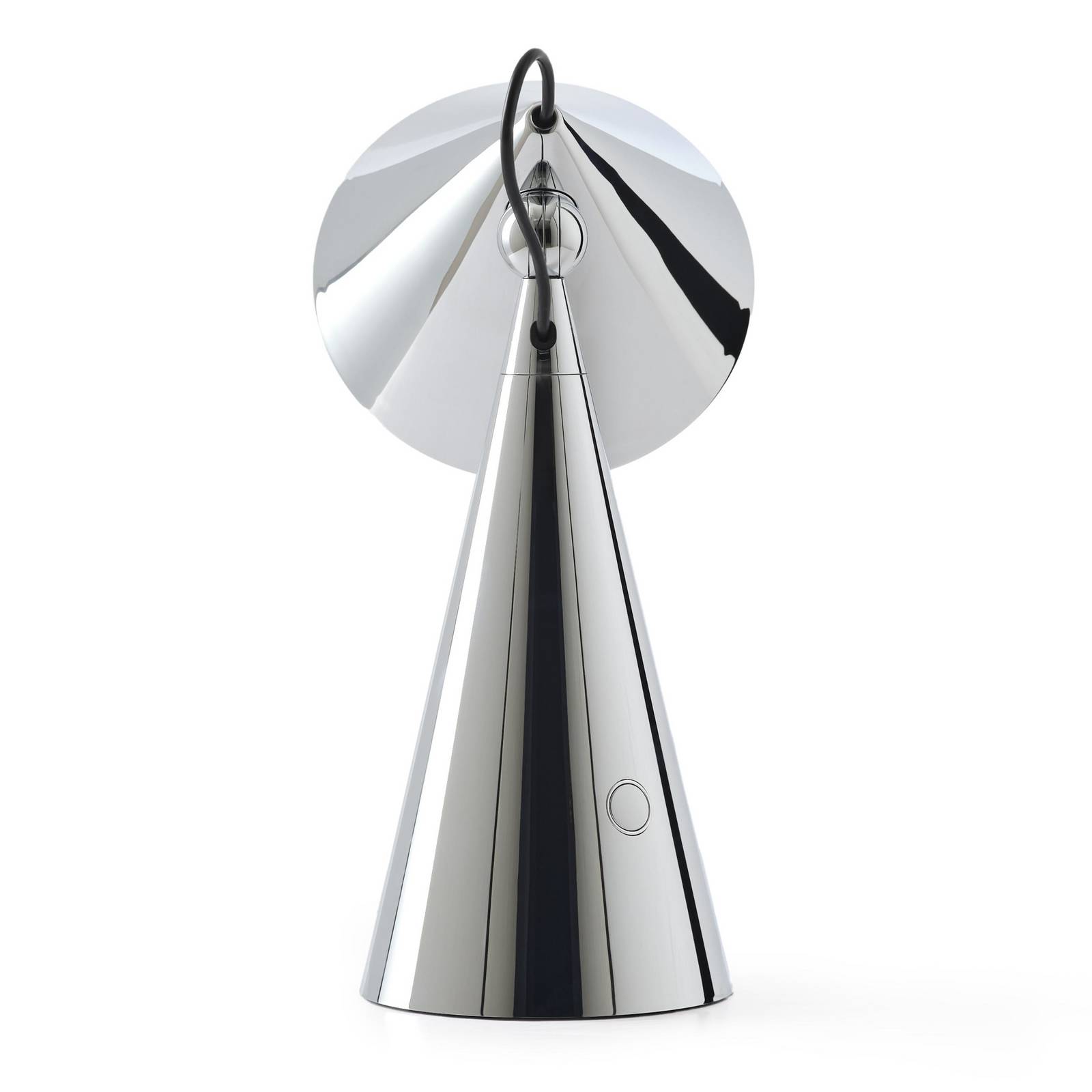 Tom Dixon lampa stołowa LED Pose, kolor srebrny, wysokość 25 cm