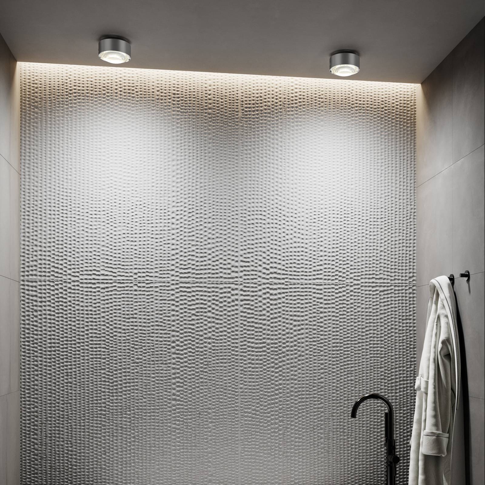  Top Light Top Light Puk Meg Maxx Plus Ceiling Lamp, Matt Nickel, G9 