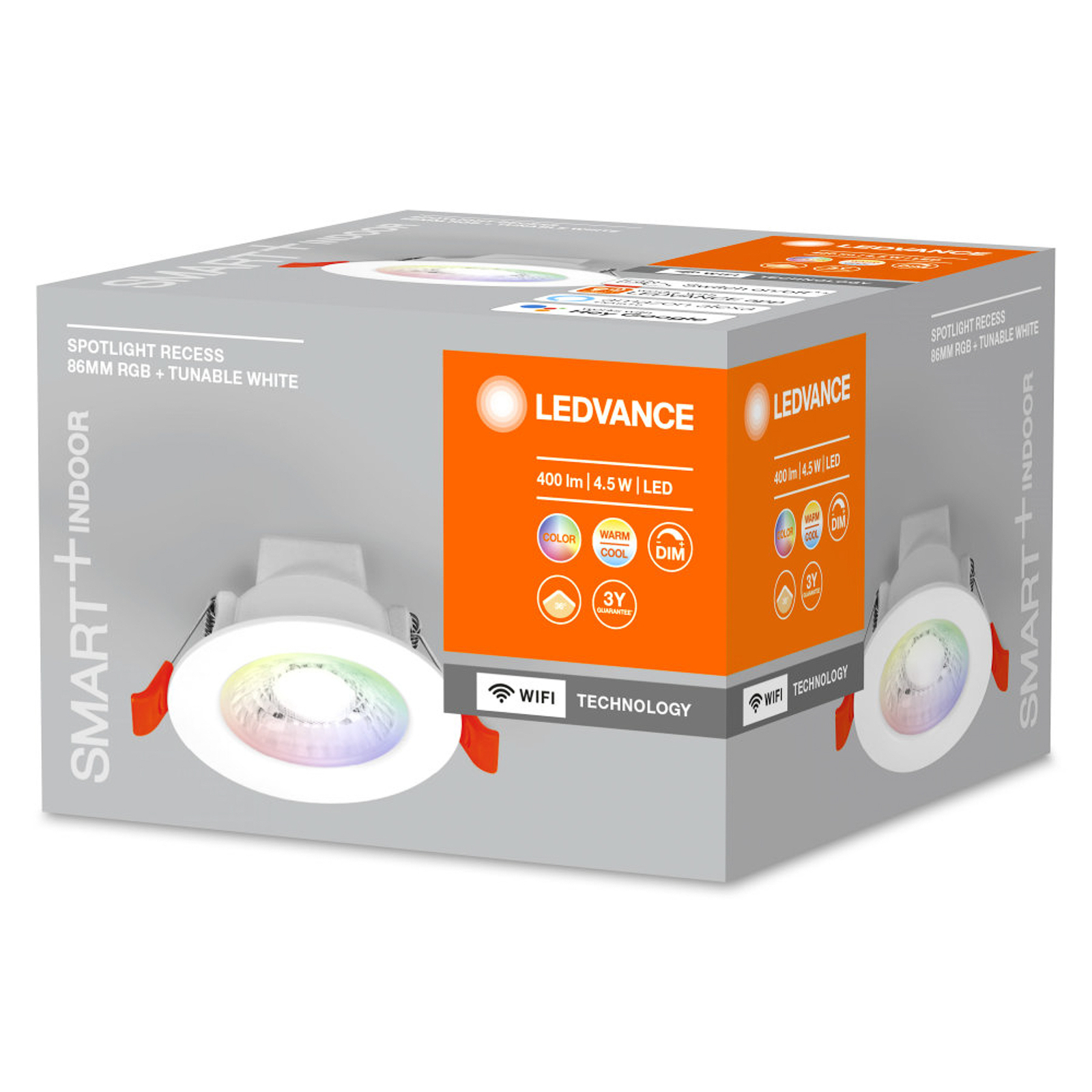 LEDVANCE SMART+ WiFi Spot LED vstavané bodové svietidlo, 36°