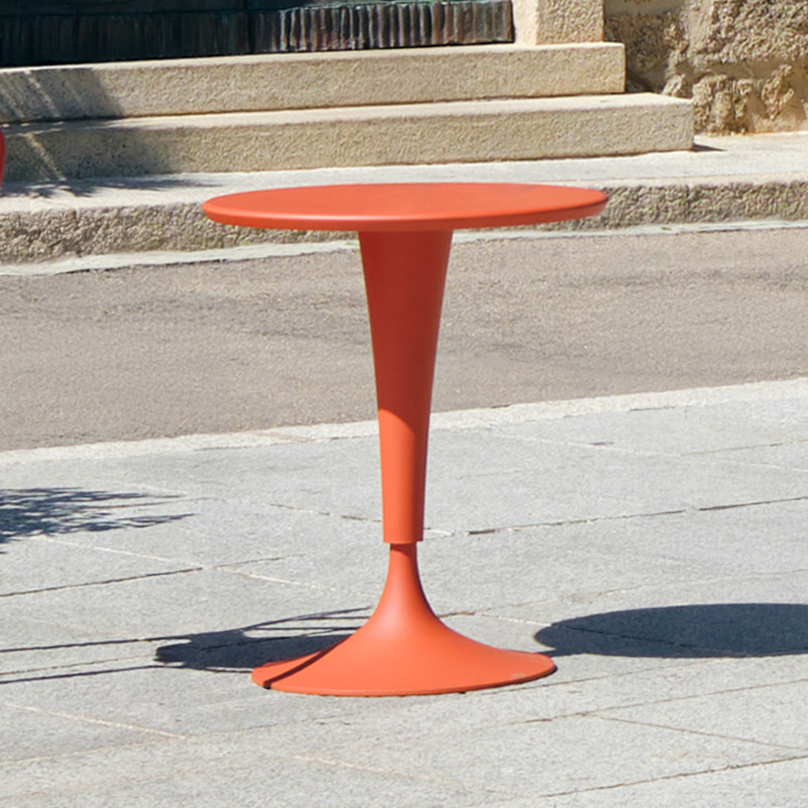 DR. NA Tisch, orange, Höhe 73 cm - Kartell
