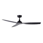 Moto Deckenventilator, schwarz, Ø 132 cm, leise - Beacon