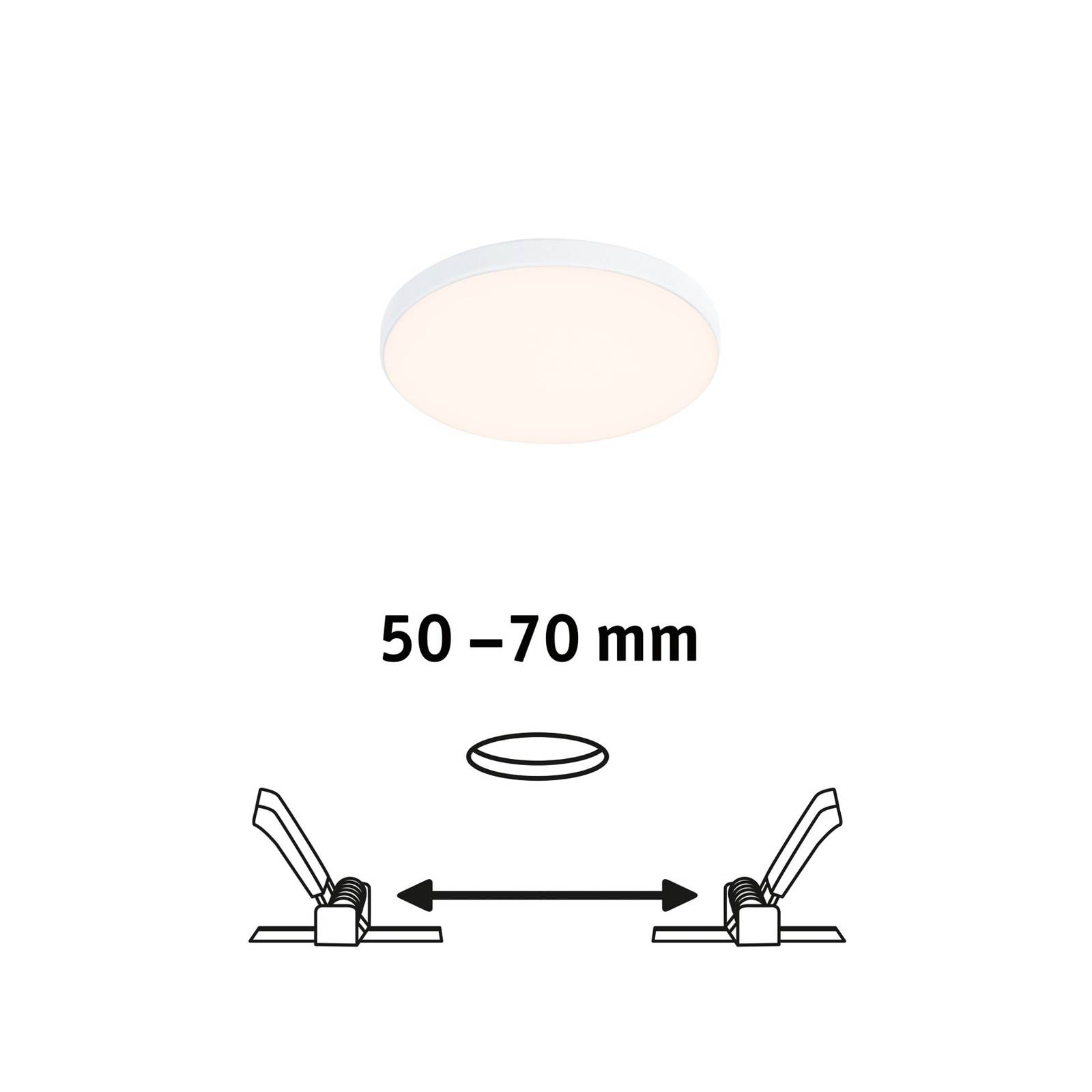 Paulmann Veluna Edge LED wpuszczana IP44 3000K Ø 9cm