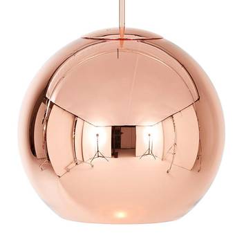 Tom Dixon Copper Round spherical hanging lamp 45cm