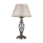 Maytoni Grace table lamp 1-bulb brass/beige