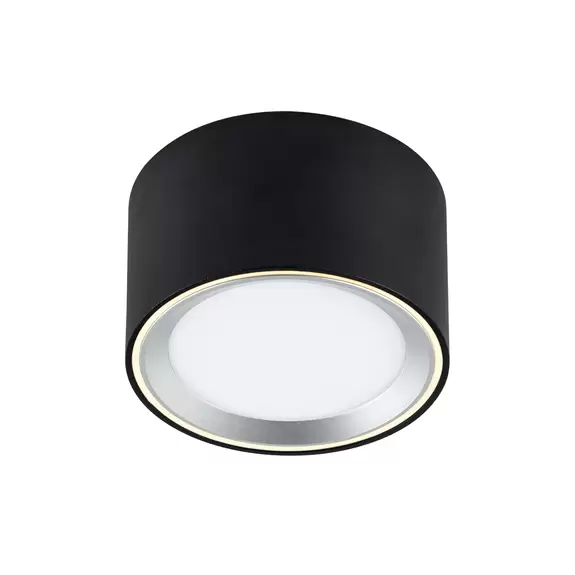 Lampenwelt LED-Downlight Fallon 3-Step-dim, schwarz/stahl