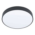 Zubieta-A LED ceiling light, black, Ø 30 cm