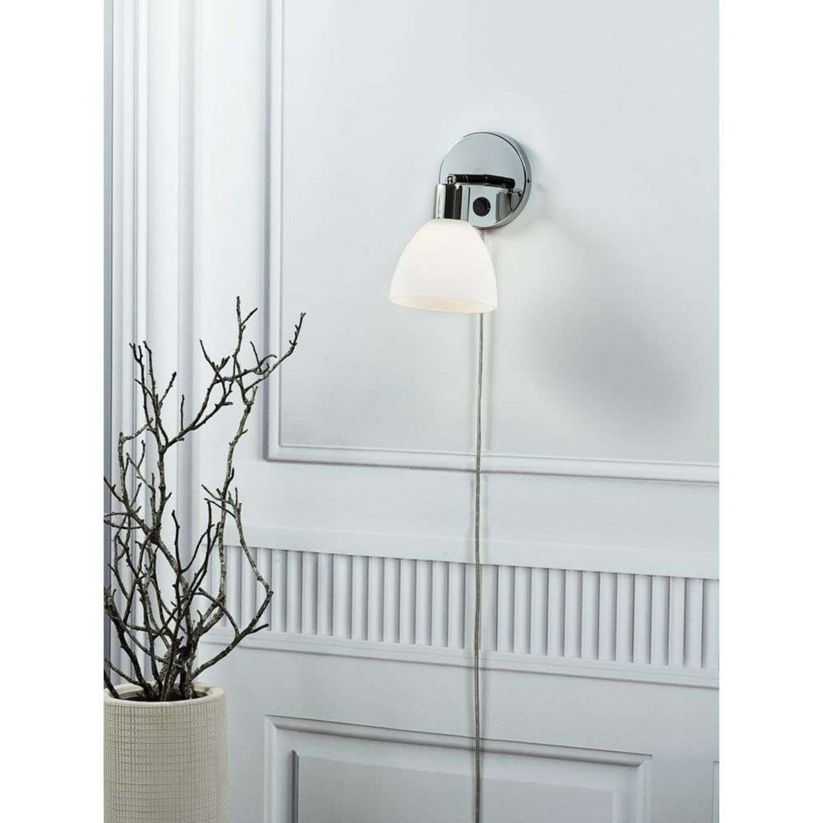Ray V&auml;gglampa Chrome Nordlux - Glas