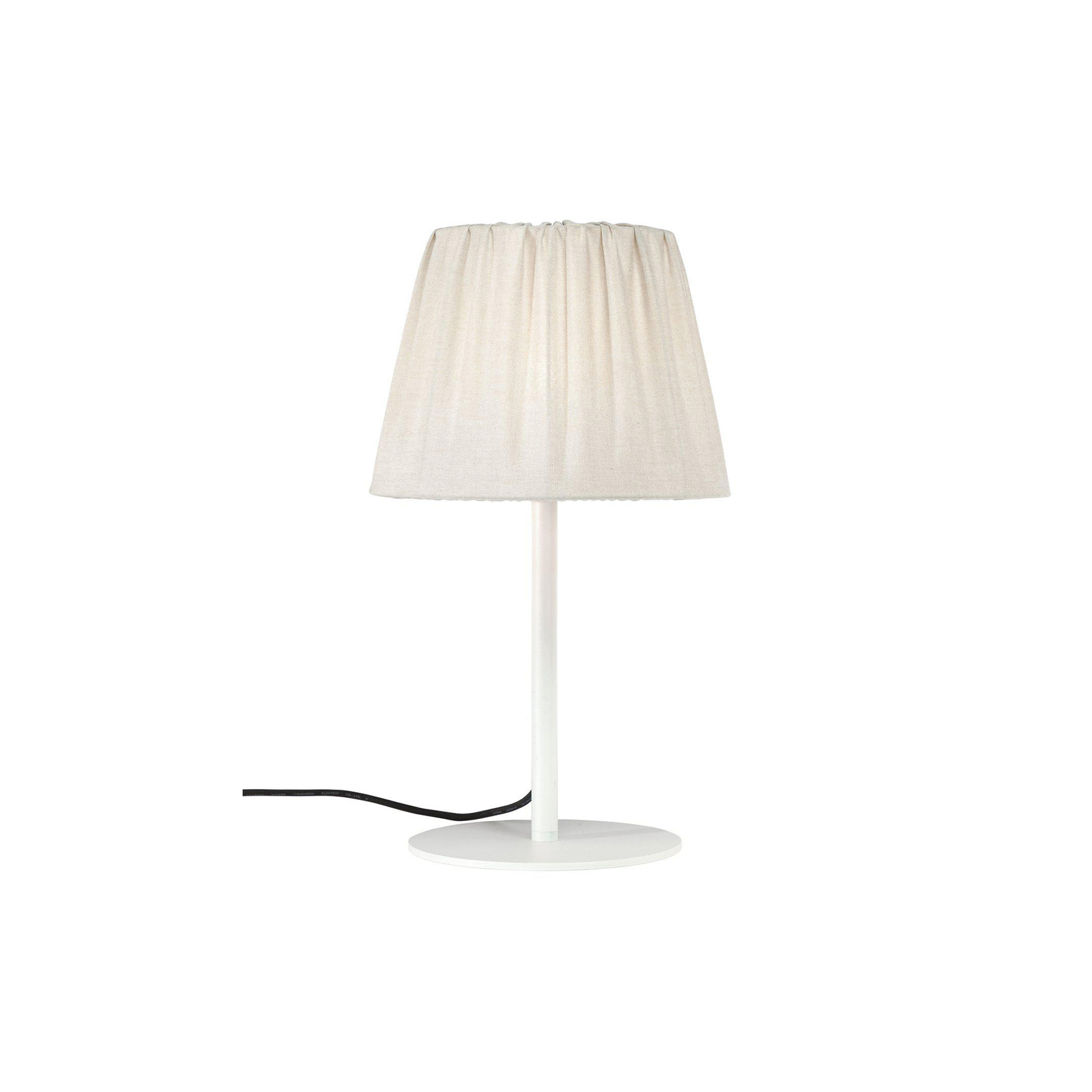 PR Home udendørs bordlampe Agnar, hvid/beige, 57 cm