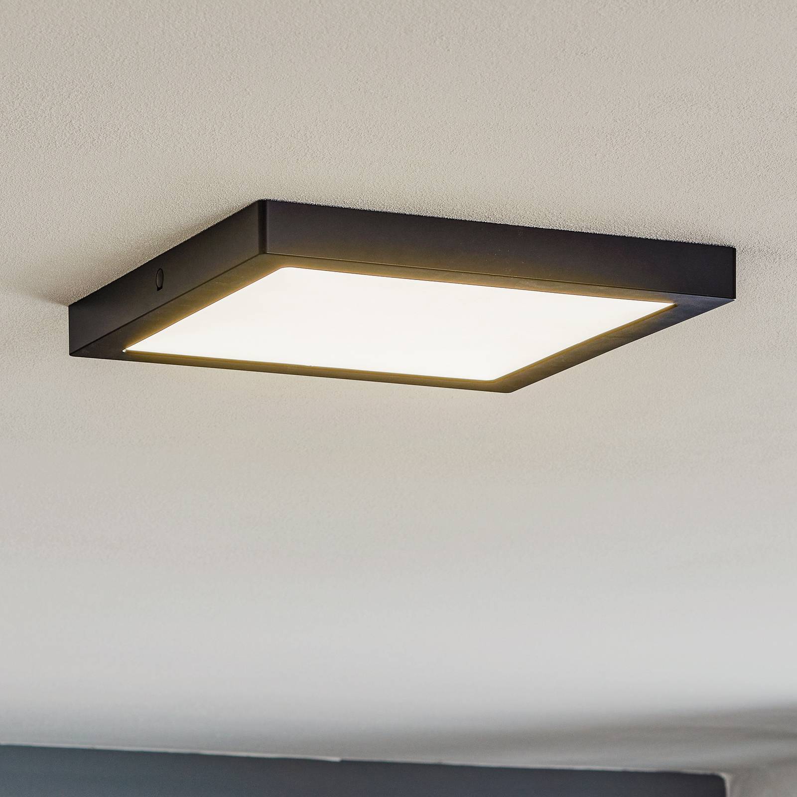 Paulmann Abia LED-panel 30×30 cm 2 700 K svart