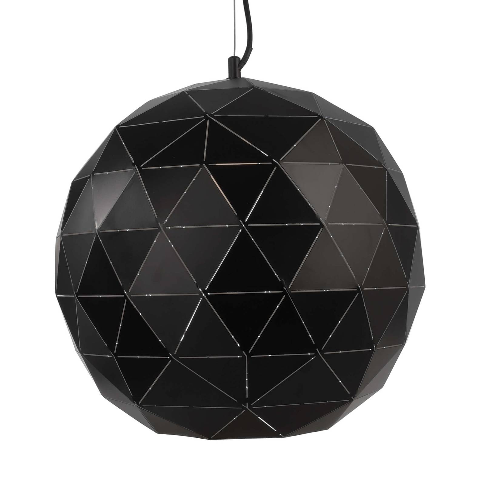 Lampa wisząca Asterope, okrągła Ø 50 cm, czarna