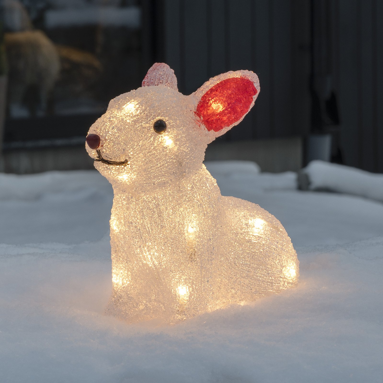 Figura luminosa LED Conejo, pilas
