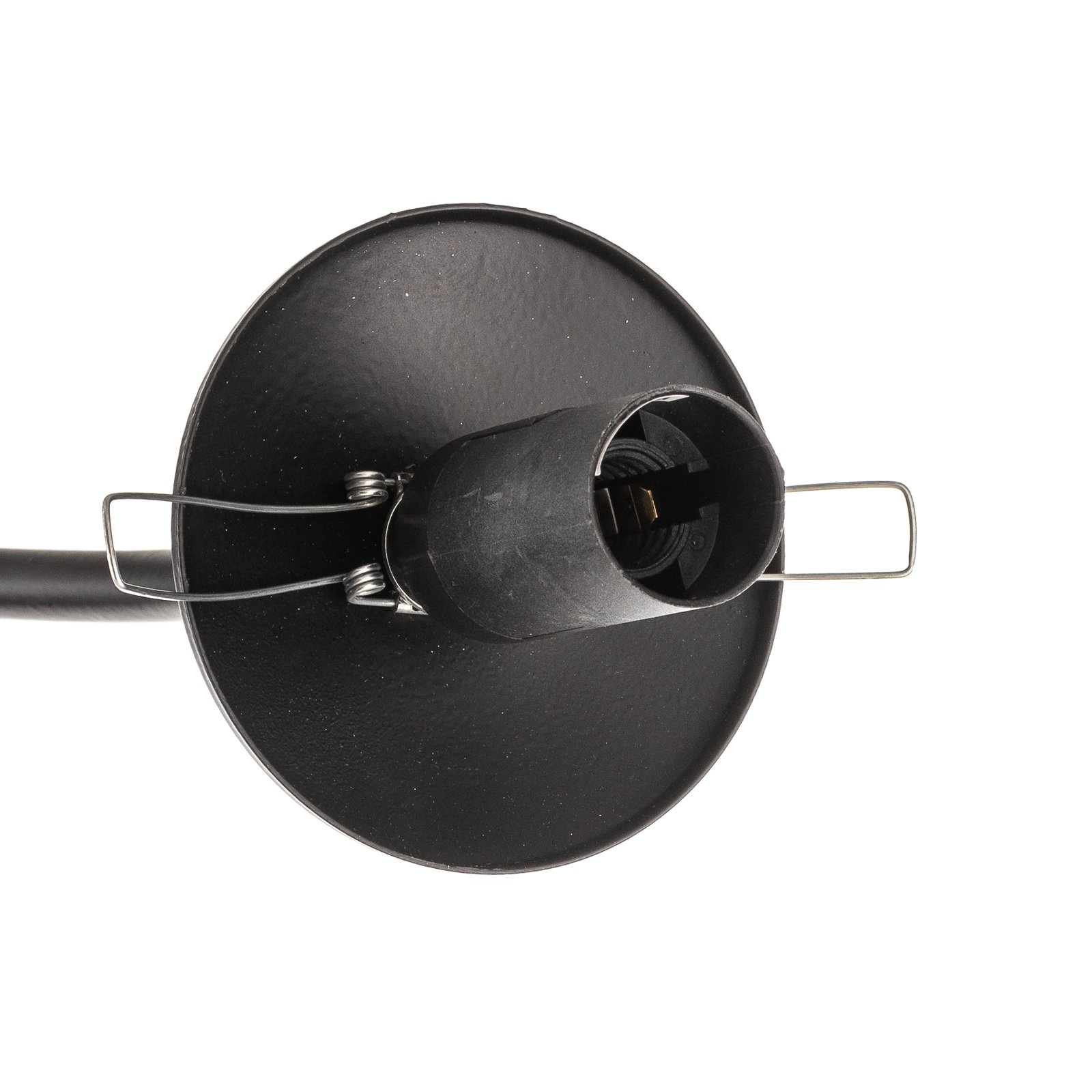 Plafondlamp Selbi 4 in zwart met glasbol