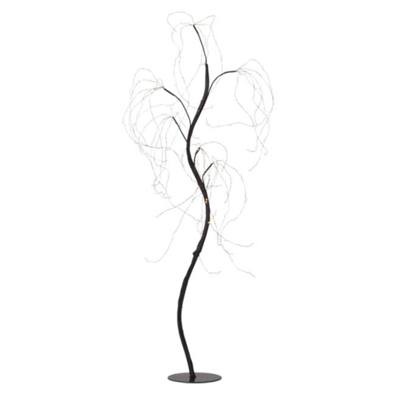 Arbre déco LED Willy IP20 noir H 100 cm prise