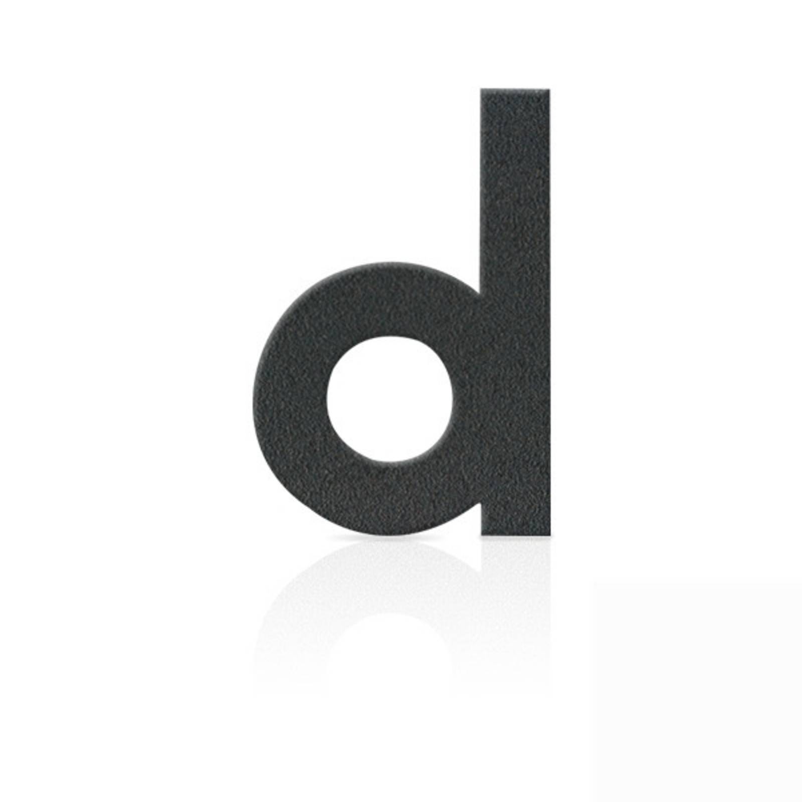 E-shop Čísla domu z ušľachtilej ocele písmeno d, sivé