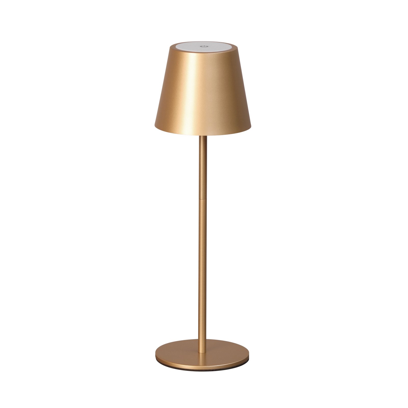 LED-Akku-Tischleuchte Viletto, kaffeebraun, IP54