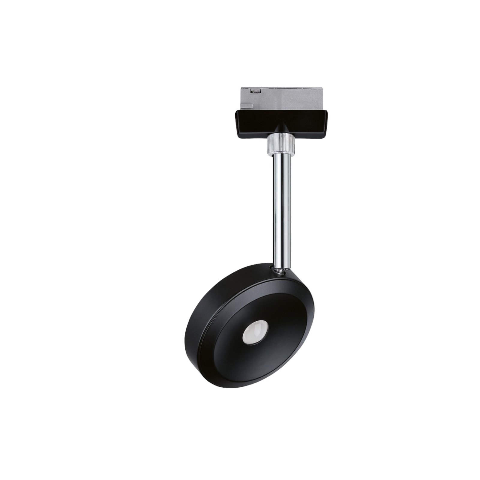 Paulmann URail LED spot Discus črn, z možnostjo zatemnitve
