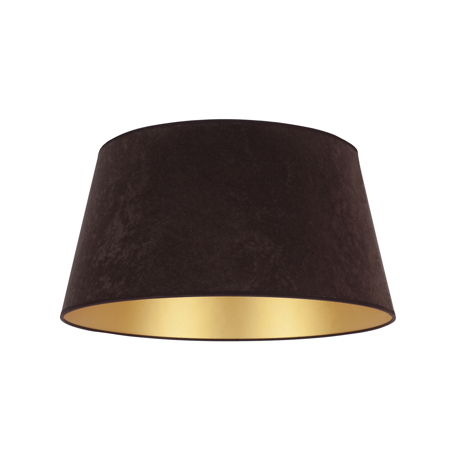 Kúp alakú lámpaernyő, magasság 25,5 cm, barna/arany