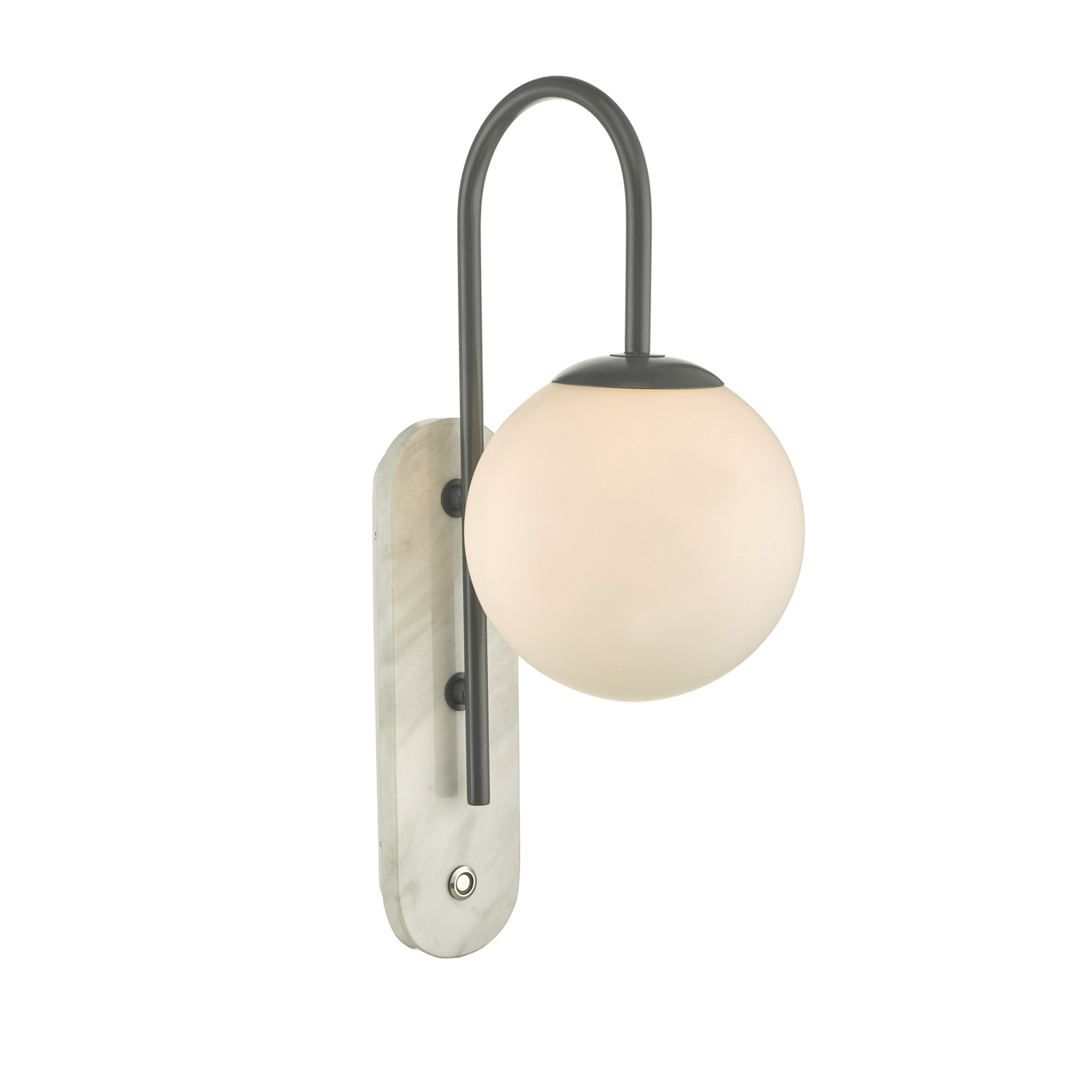 Deuce wall lamp with marble wall mount