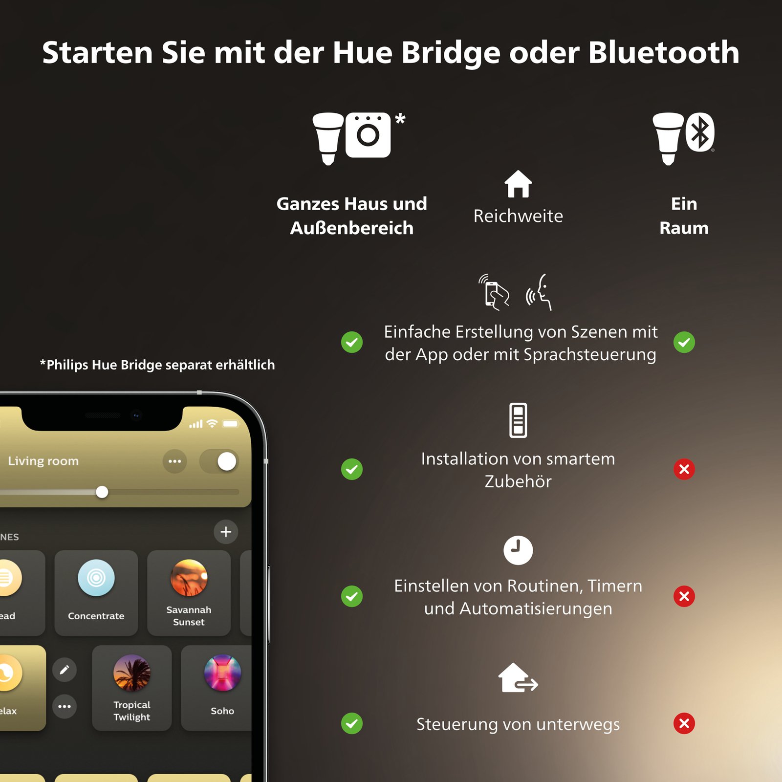 Philips Hue White Amb. 11W Bluetooth E27 Leuchtmittel - Philips Hue