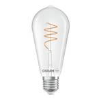 OSRAM LED Vintage ST64 E27 3,4W 927 špirálové vlákno číre