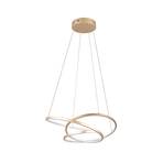 LED pendant light Darvin length 64 cm, gold-coloured, metal, CCT