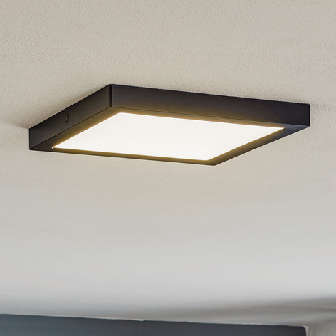 Paulmann Abia LED-panel 30x30 cm 2 700 K svart