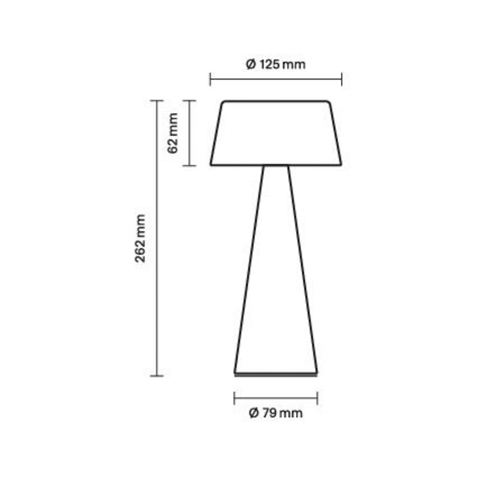 Lampa stołowa LED Solino, biała, zasilanie słoneczne/USB, 26 cm, IP44