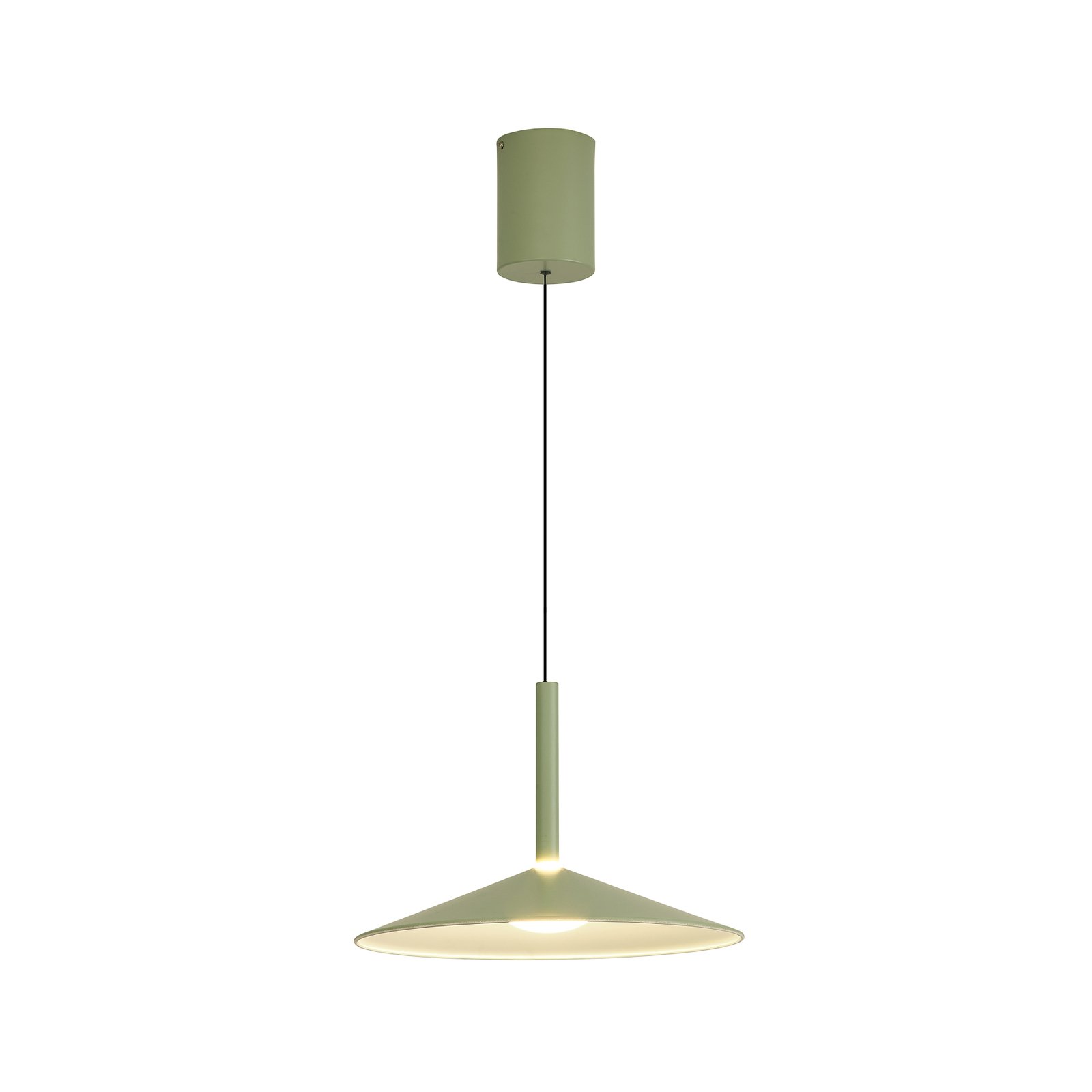Calice hængelampe, grøn, Ø 32 cm, højdejusterbar