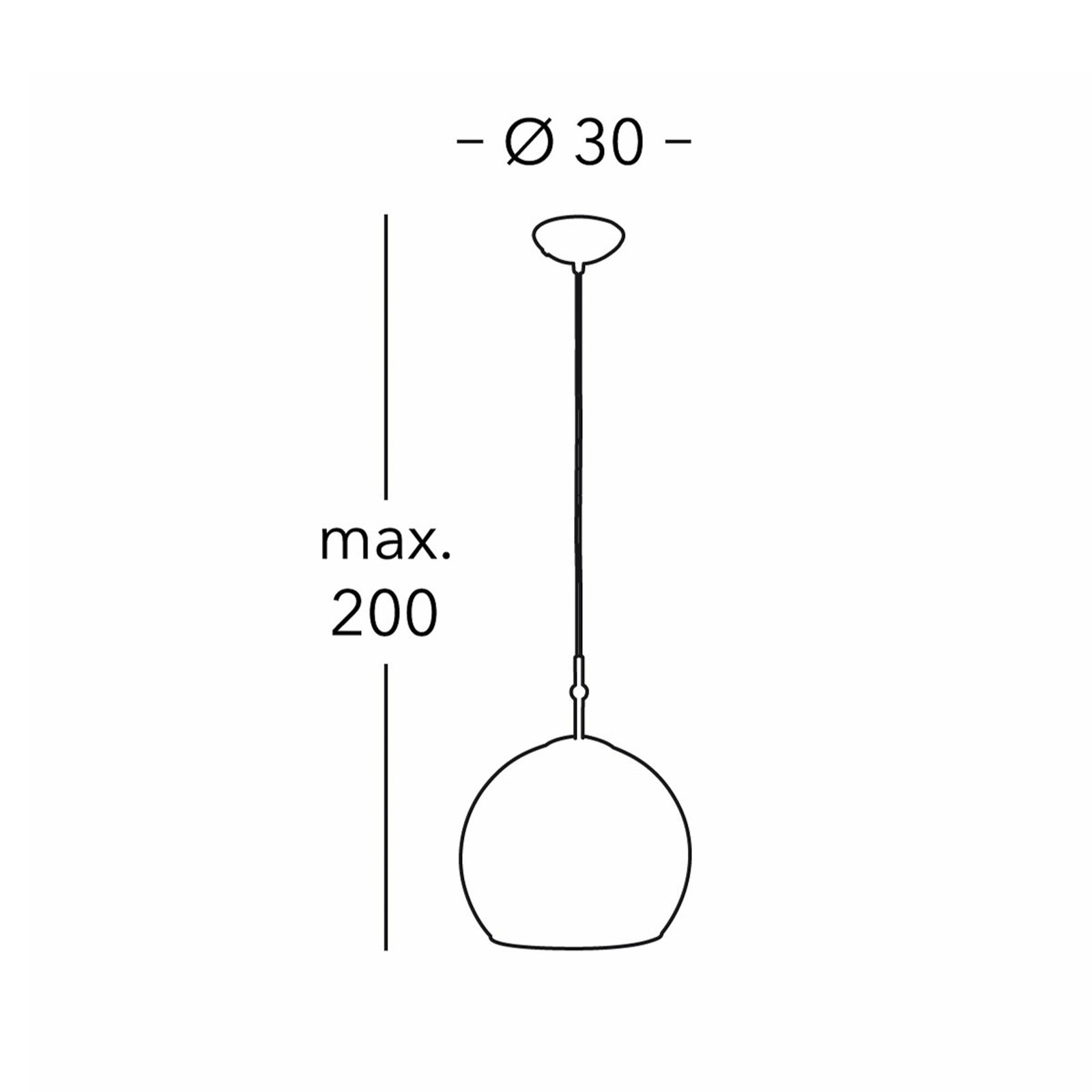 KOLARZ riippuvalaisin Luna, Ø 30 cm, värikäs, metalli/lasi