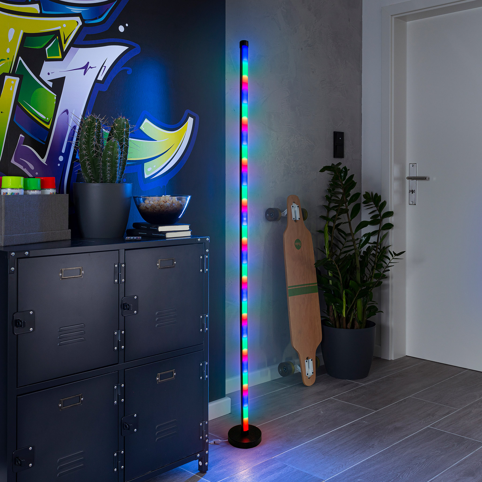 Lampadaire LED Motion Light avec effets lumineux