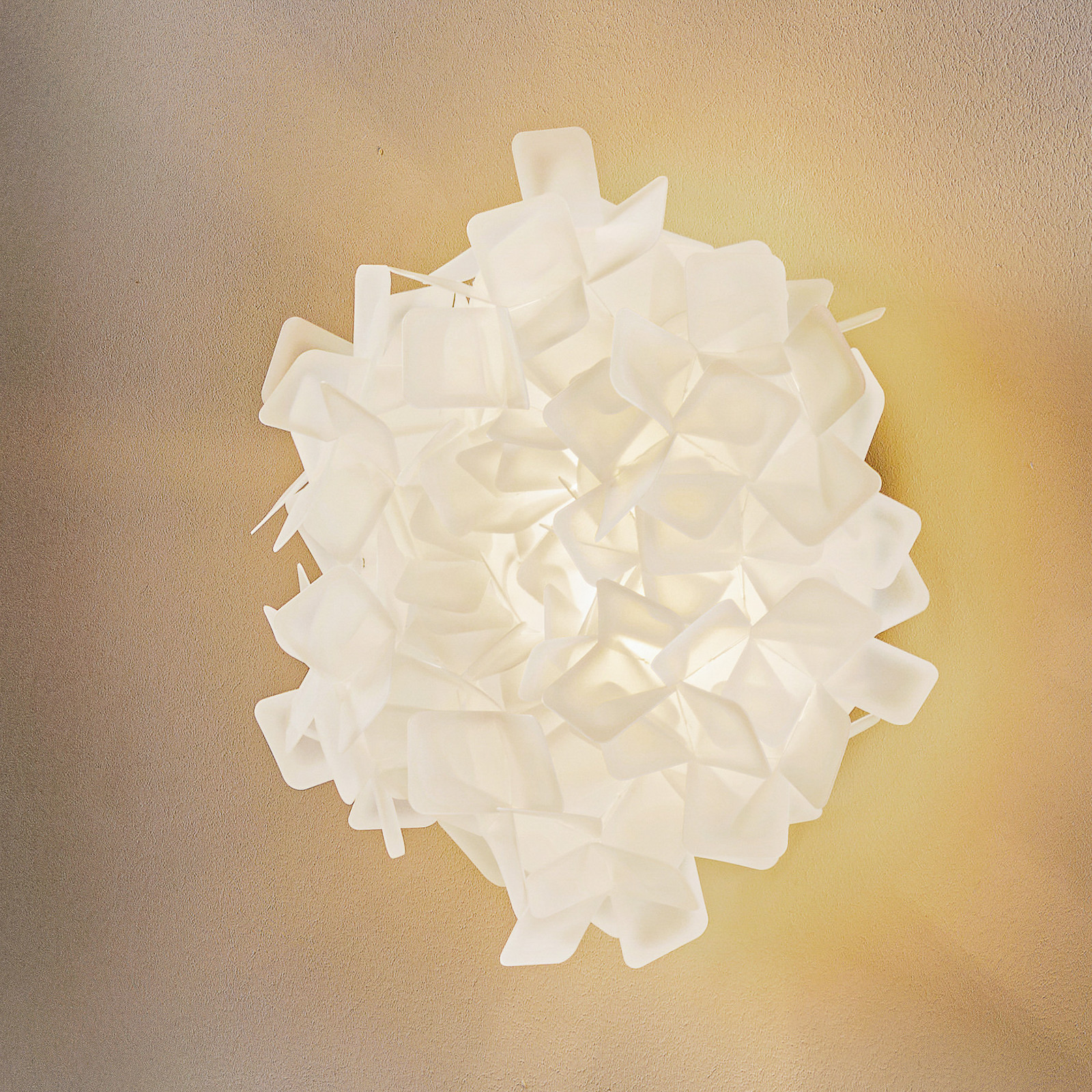 Slamp Branco, Transparente Candeeiro De Teto Clizia, Ø 32 Cm, Branco