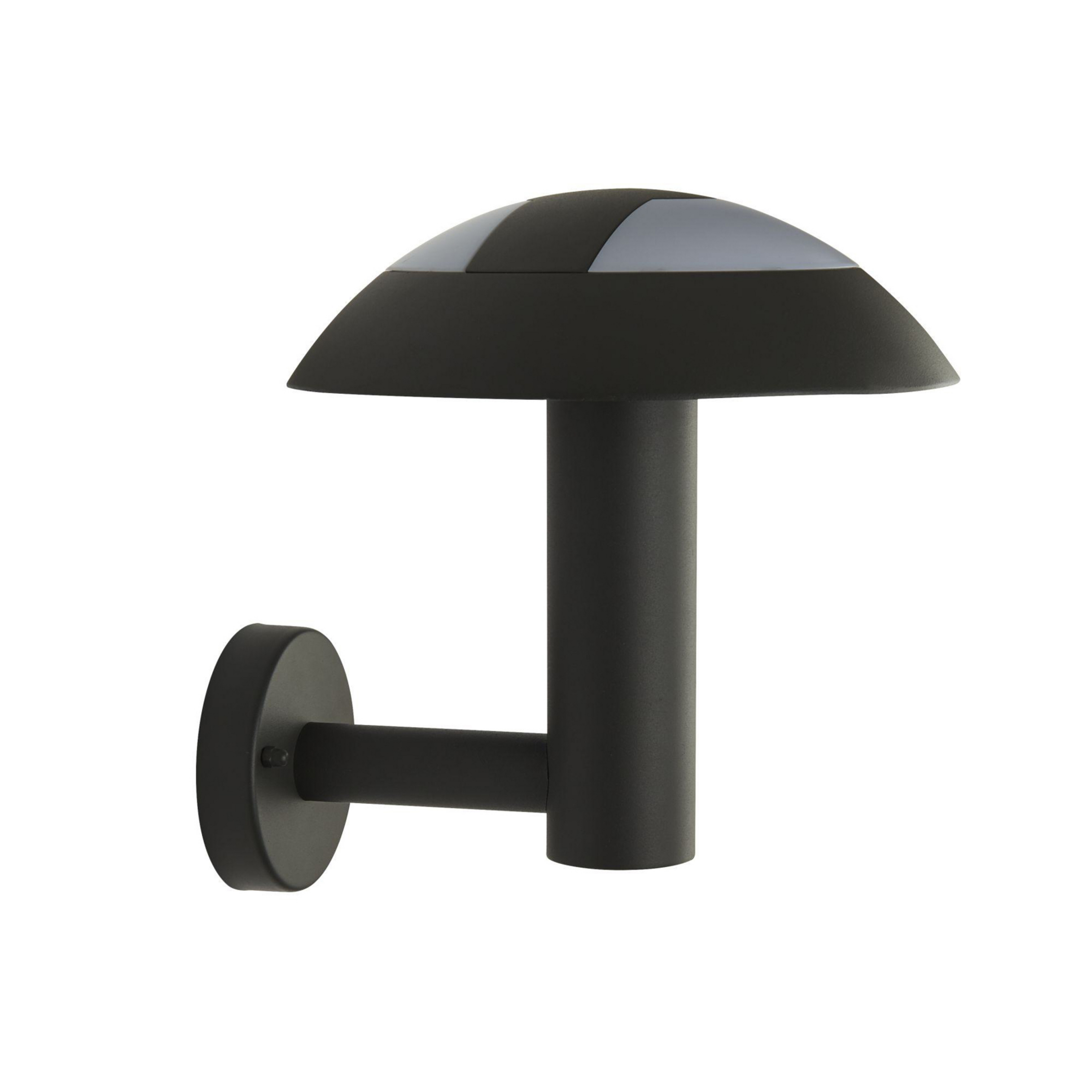 LED-Außenwandleuchte MUSHROOM, IP44, schwarz, Pilzform