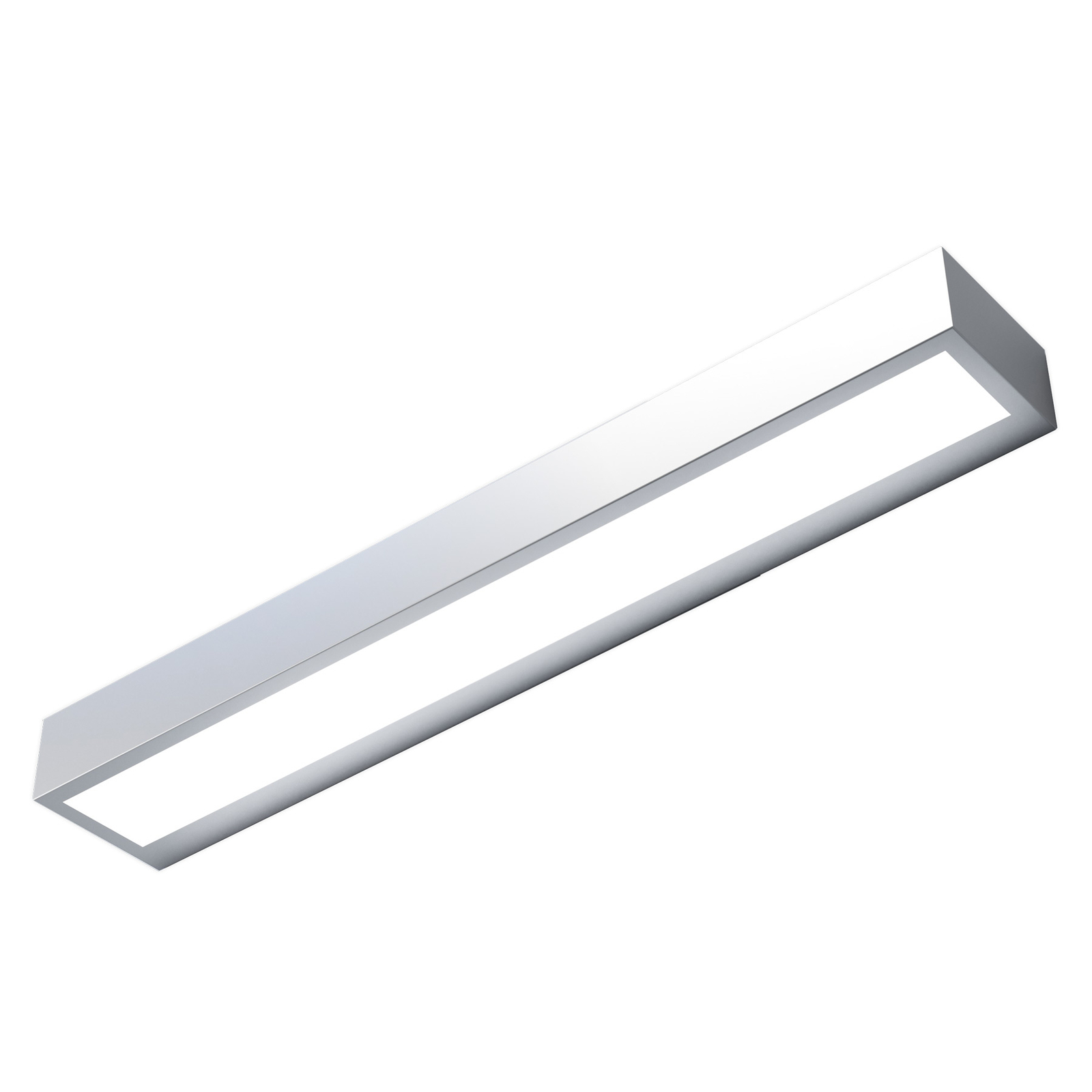LED wall light Mera, width 40 cm, aluminium colour