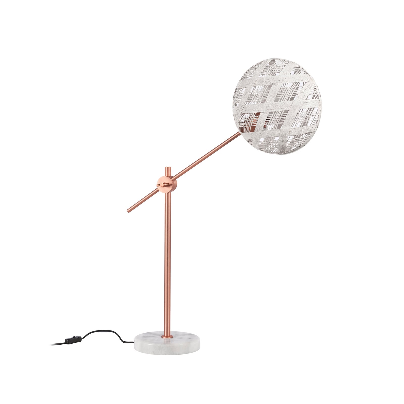 Chanpen M bordlampe, kobber/hvid, H 80 cm - Forestier Chanpen M bordlampe, kobber/hvid, H 80 cm - Forestier
