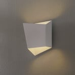 Asimetric wall light made of steel