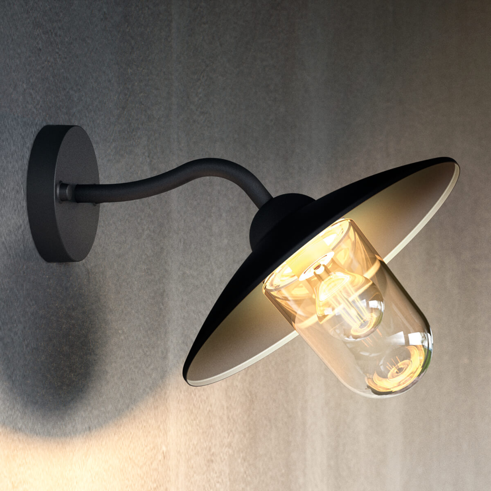 PHILIPS Philips myGarden Hammok outdoor wall light, aluminium, plastic, E27, 60 W, energy efficiency: A++, W: 30 cm, H: 23.7 cm