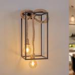 Lucande Vlados designer wall light, cage, 54 cm