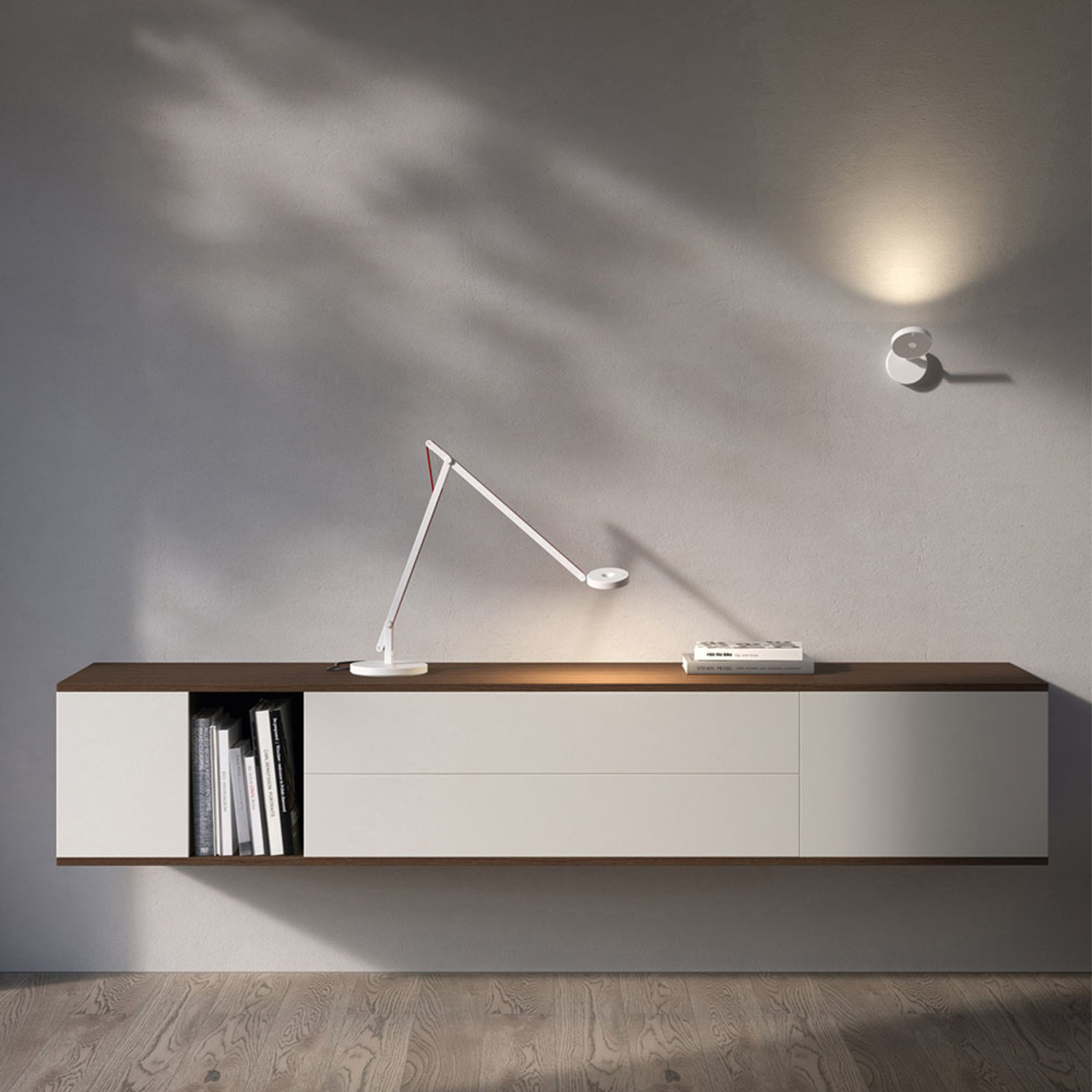 String H0 Wall/Ceiling Lamp DTW Matt White - Rotaliana