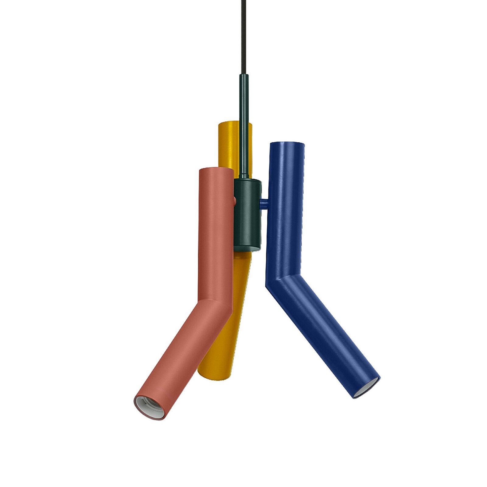 Lampada a sospensione OSRAM Decor Straw, a 3 luci, acciaio, colorata, E27