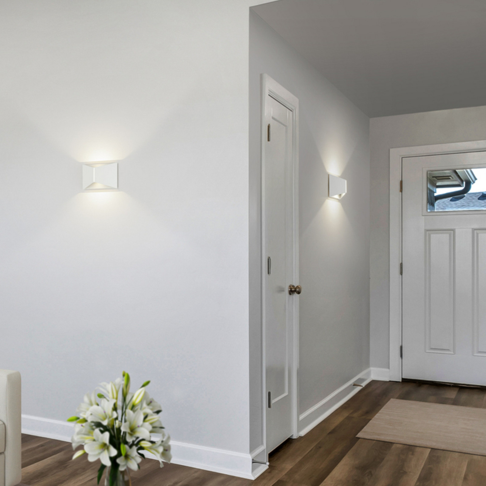 Aplică LED Helestra VID albă sus/jos IP65 - Studiu / Birou - Aluminiu