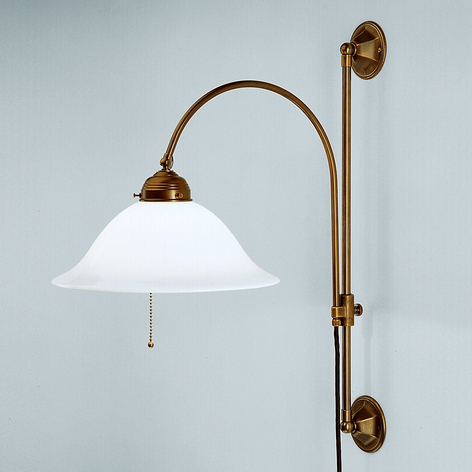 Rhodos - utskjutande mässingsvägglampa