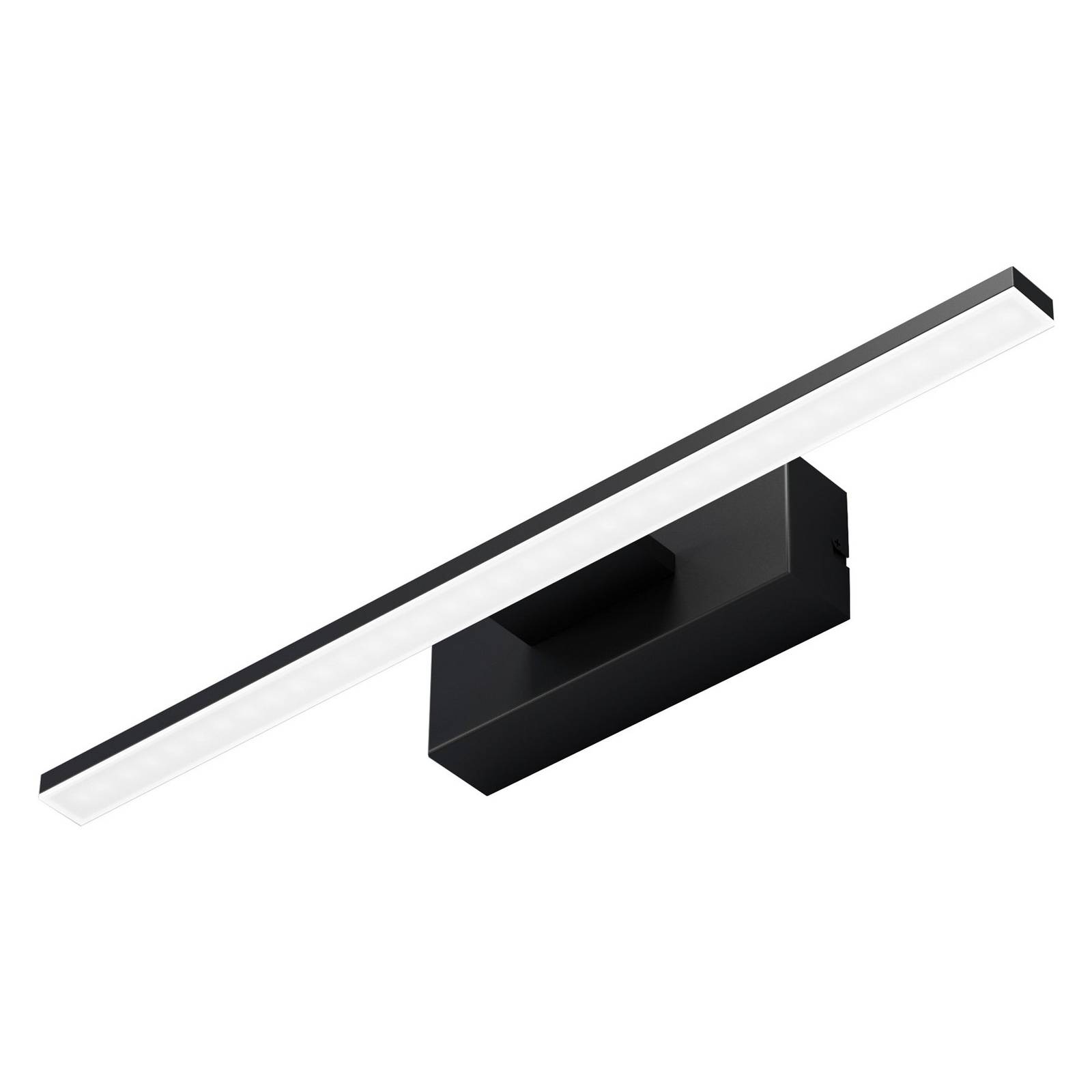 Euluna LED-seinävalaisin Miroir 40 cm musta 4 000 K - moderni lamppu Kylpyhuone musta, kuultovalkoinen