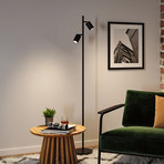 Lampada da terra Paulmann Lirena, nero opaco, altezza 157 cm, metallo