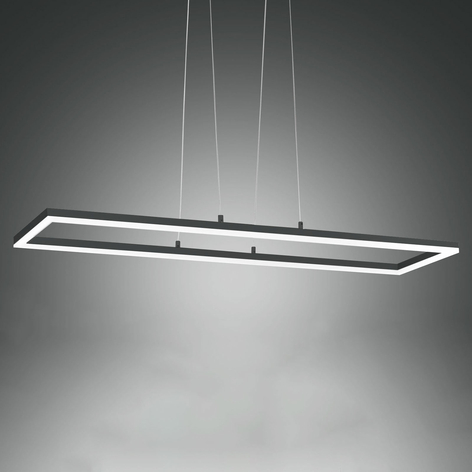 Suspension LED Bard, 92x32 cm, anthracite