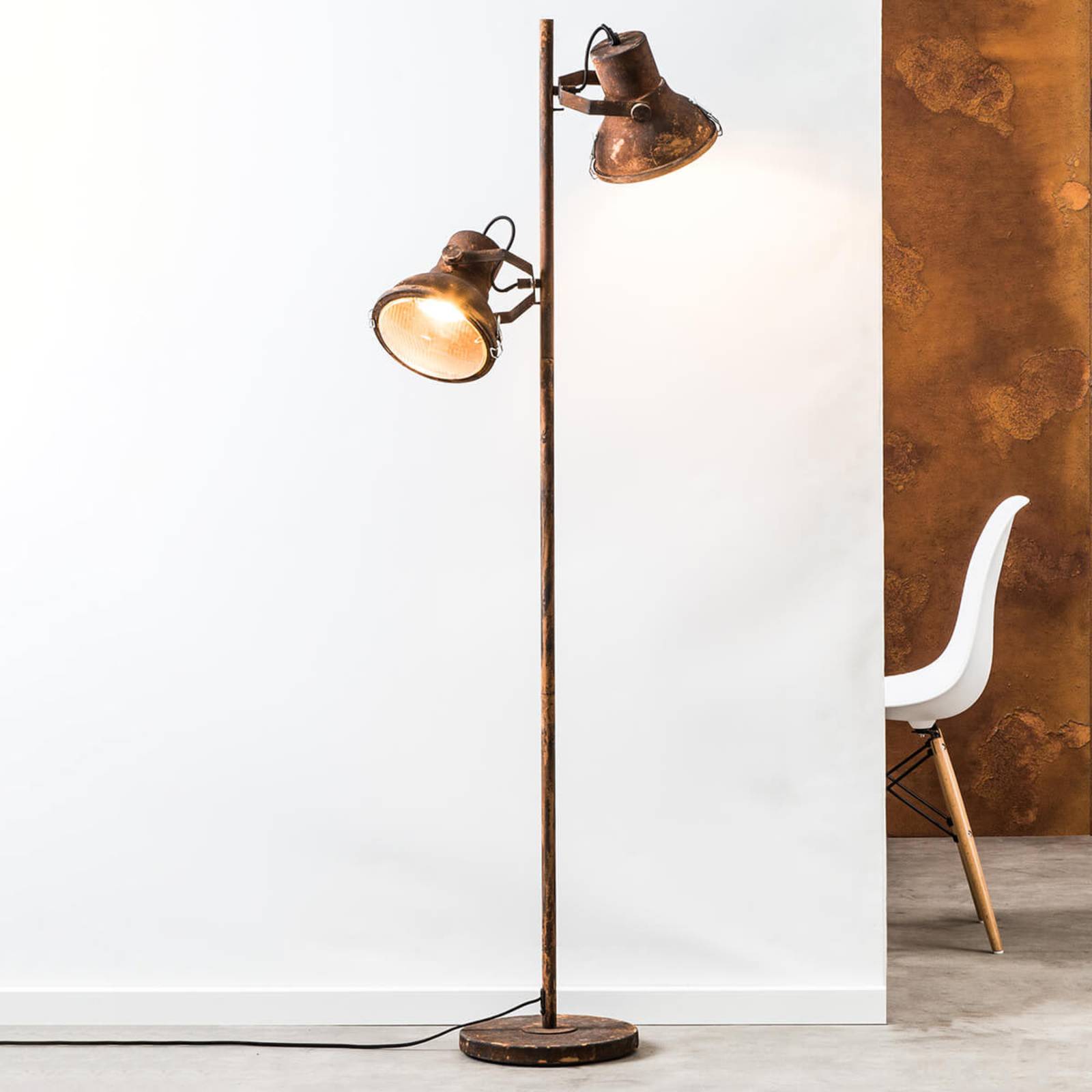 brilliant Lampadaire Frodon à deux lampes