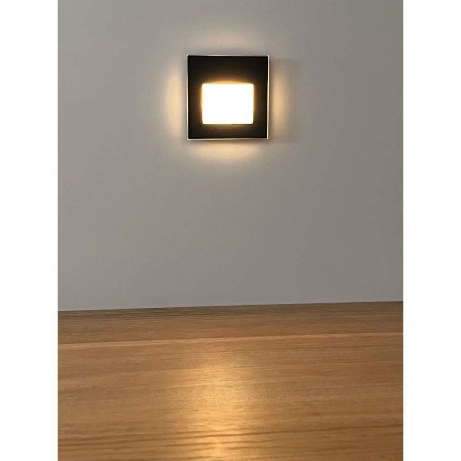 Nox Step LED Lys Kit Square Glas/Hvid ANTIDARK - Entré - Aluminium billede