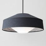 MARKET SET Mokuzaï pendant light with fabric shade